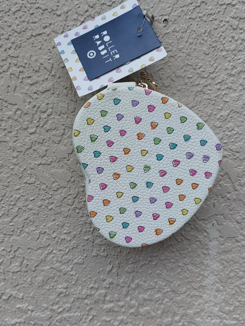 NWT Roller Rabbit x Target Small Disco Hearts Wave Heart Shaped Jewelry Box
